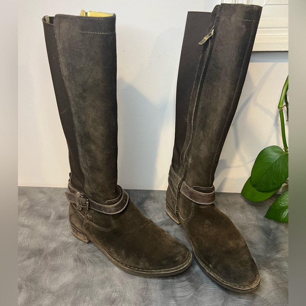 Brown Suede Boots